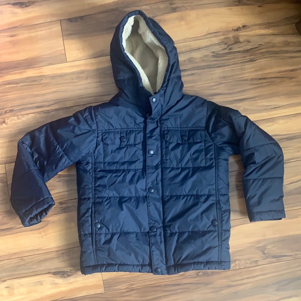 Land’s End Little Boys Navy Blue Jacket Size L (7)